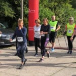 Start der Nordic Walker beim Kranichlauf